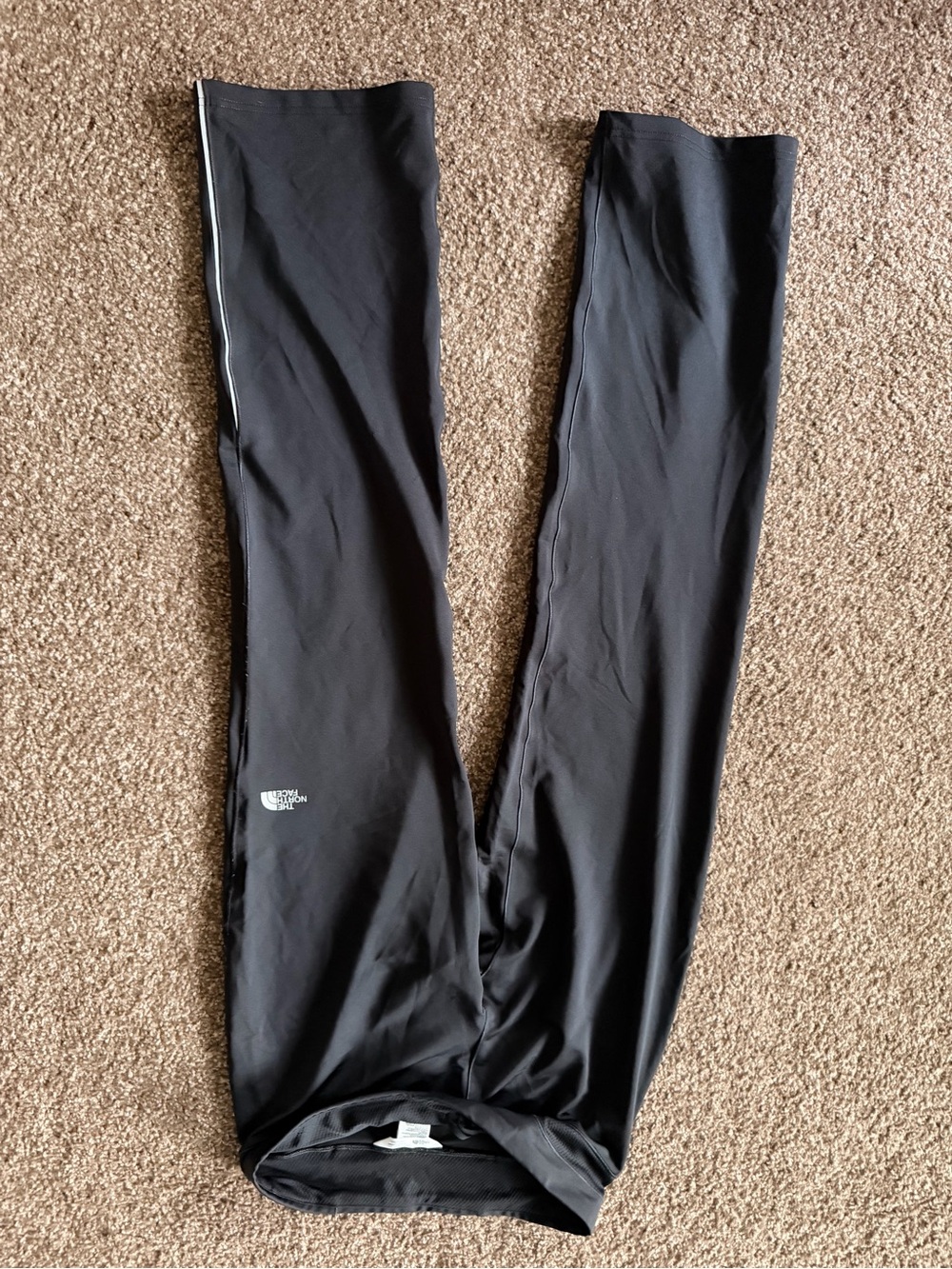 The North Face Black Performance Leggings with Reflective Trim